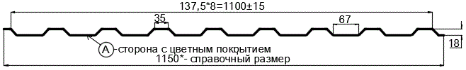 Фото: Профнастил МП20 х 1100 - A (PURETAN-20-8017-0.5) в Рузе