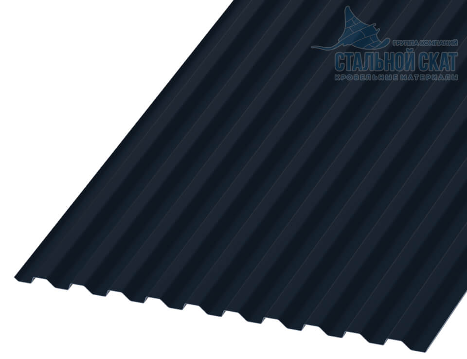 Фото: Профнастил С21 х 1000 - B (VALORI-20-DarkGrey-0.5) в Рузе