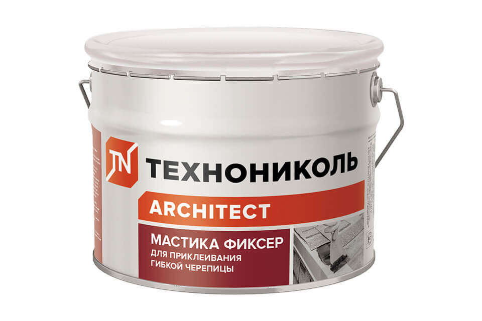Мастика для гибкой черепицы ТЕХНОНИКОЛЬ №23 Фиксер 12кг (ведро) в Рузе