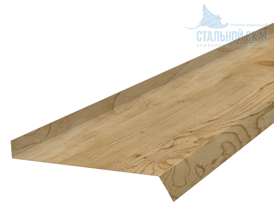 Фото: Планка отлива 180х30х2000 (ECOSTEEL_MA-01-Сосна-0.5) в Рузе