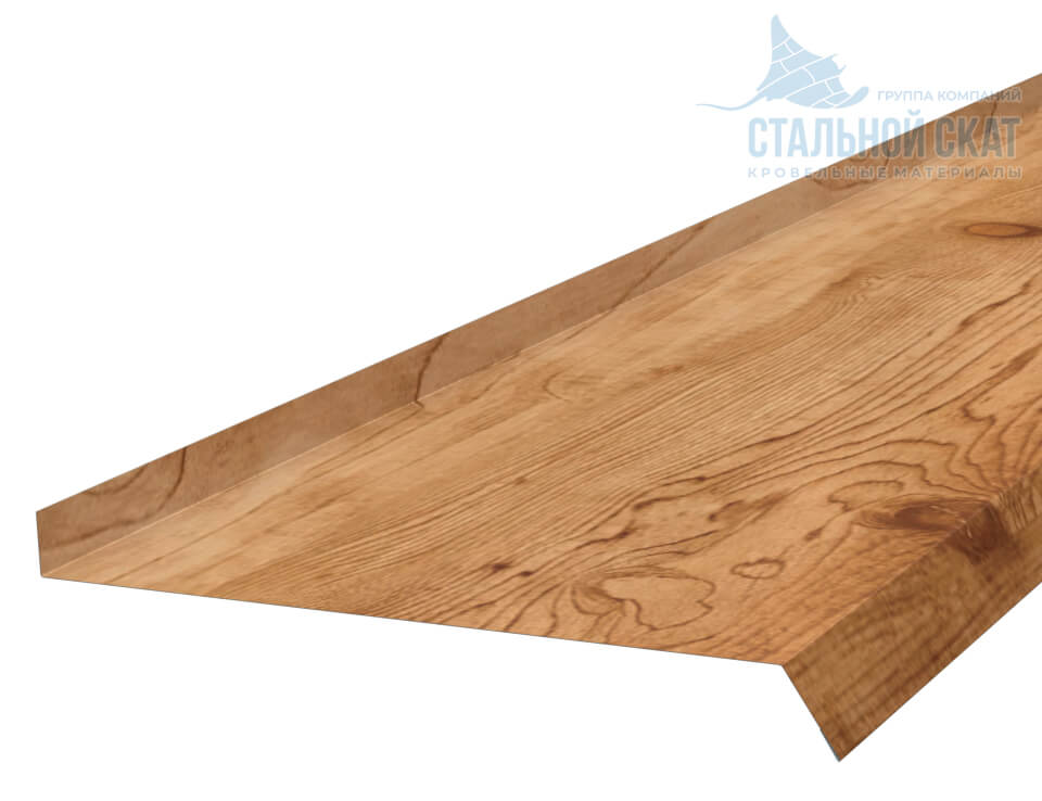 Фото: Планка отлива 240х30х2000 (ECOSTEEL_T-01-Кедр-0.5) в Рузе