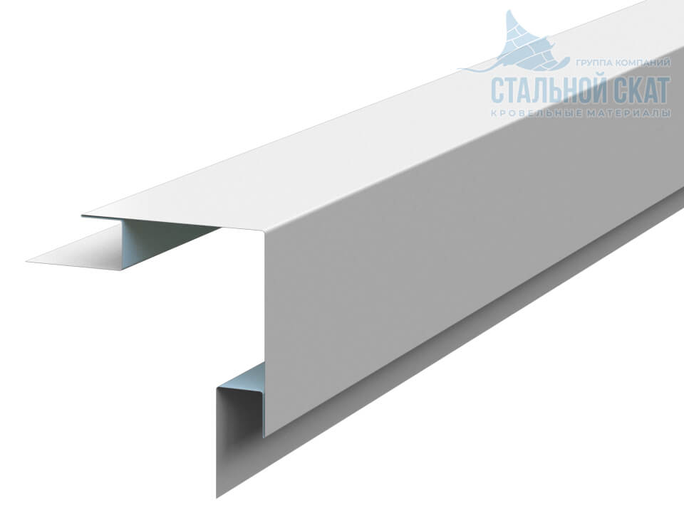 Планка угла наружного сложного 75х75х3000 (ПЭ-01-9010-0.45) в Рузе
