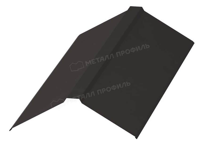 Фото: Планка конька плоского 190х190х2000 (VALORI-20-DarkBrown-0.5) в Рузе