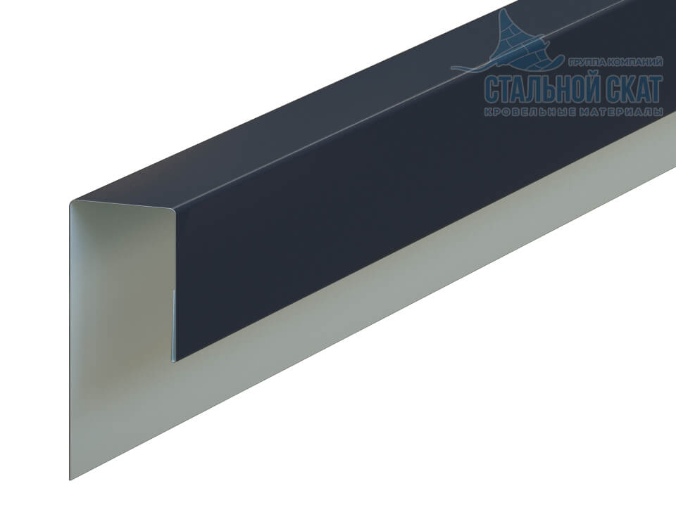 Фото: Планка J-профиль 24х18х3000 (VALORI-20-Grey-0.5) в 