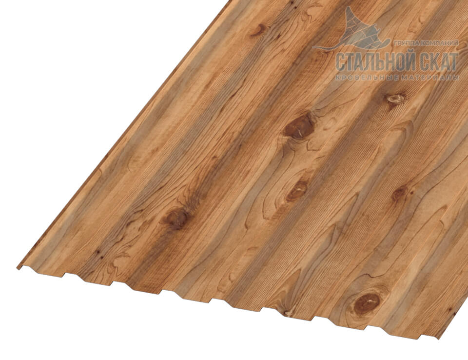 Фото: Профнастил МП20 х 1100 - R (ECOSTEEL_T-01-Кедр-0.5) в Рузе