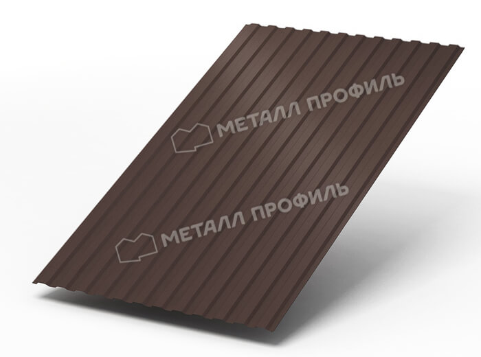 Профнастил МП10 х 1100 - A (ПЭ-01-8017Color-0.4±0.08мм) в Рузе