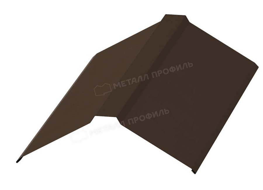 Фото: Планка конька плоского 120х120х2000 (VALORI-20-Brown-0.5) в Рузе