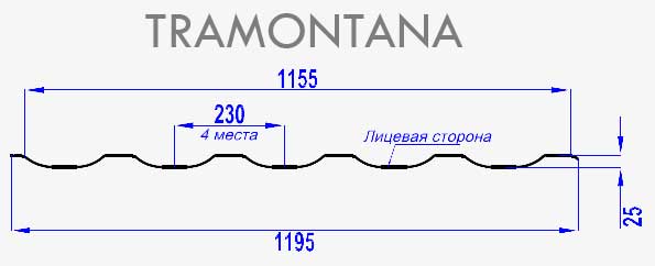Металлочерепица МП Трамонтана-M (VikingMP E-20-RR32-0.5) в Рузе