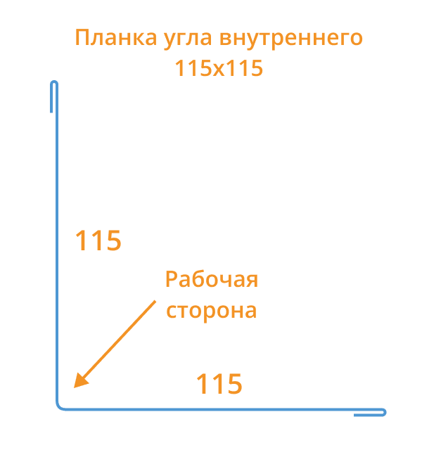 Планка угла внутреннего 115х115х2000 (PURMAN-20-Argillite-0.5) в Рузе