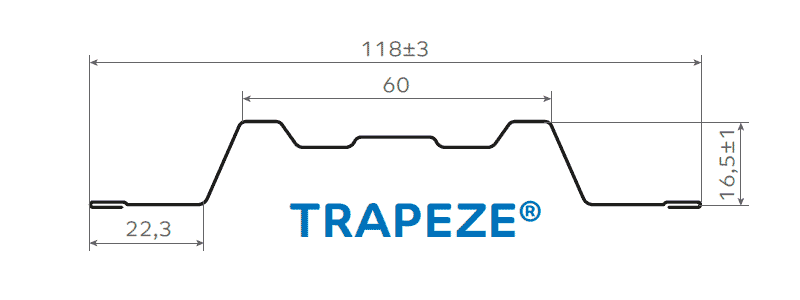 Штакетник металлический МП TRAPEZE-O 16,5х118 Двусторонний (VikingMP Д-01-7024 | 7024-0.45). в Рузе