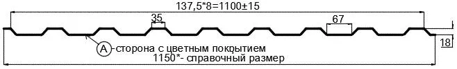 Фото: Профнастил МП20 х 1100 - A (PURMAN-20-9010-0.5) в Рузе