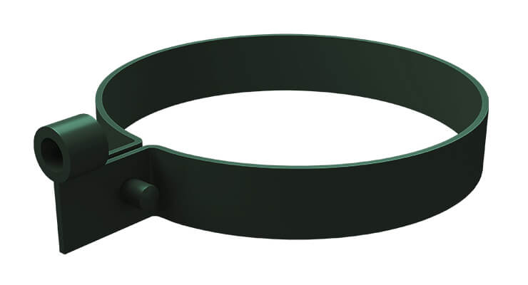 Хомут трубы Lite ПВХ Grand Line зелёный (RAL 6005)