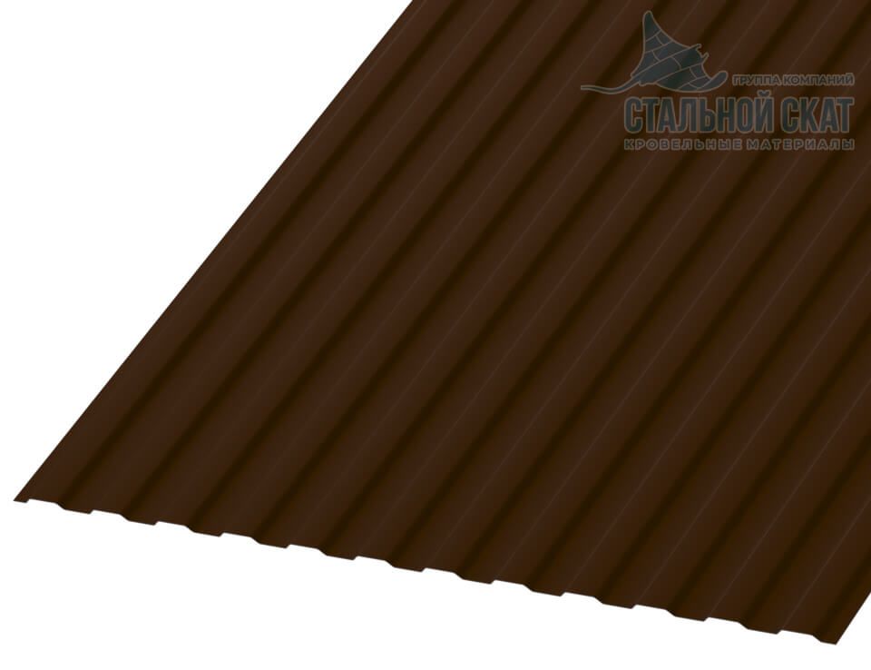 Профнастил МП10 х 1100 - A (ПЭ-01-8017\Колер-0.4±0.08мм)