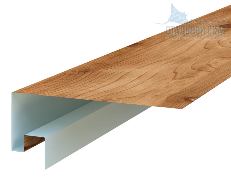 Планка откоса сложная 3D Woodstock 230х75х3000 (ECOSTEEL_T-01-Кедр-0.5)