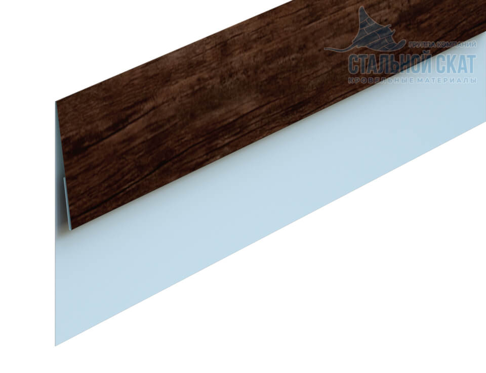 Планка финишная 48х25х3000 (ECOSTEEL_MA-01-Бразил. Вишня-0.5)