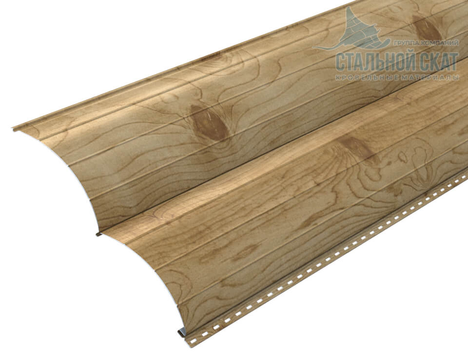 Сайдинг Woodstock-Н-28х330 (ECOSTEEL_T-01-Сосна-0.5)
