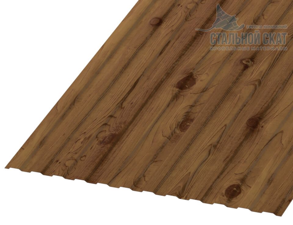 Профнастил МП10 х 1100 - A (ECOSTEEL_T-12-Дуб-0.45)