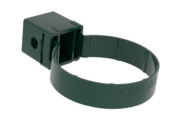 Хомут трубы Kliker ПВХ Grand Line Premium зелёный (инд.упак.) (RAL 6005)