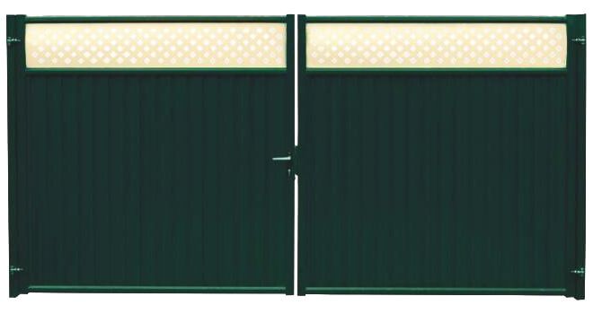Ворота Estet Plus 2,0х3,6 RAL 6005/1013