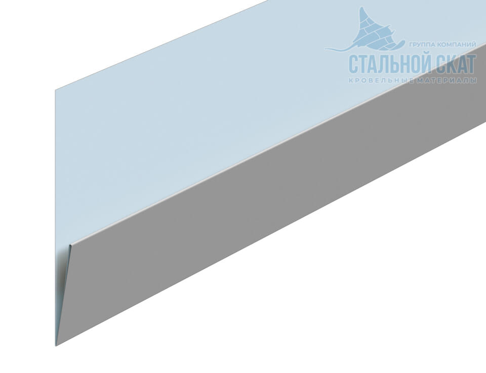Планка начальная Lбрус-XL 20х50х3000 NormanMP (ПЭ-01-9010-0.5)
