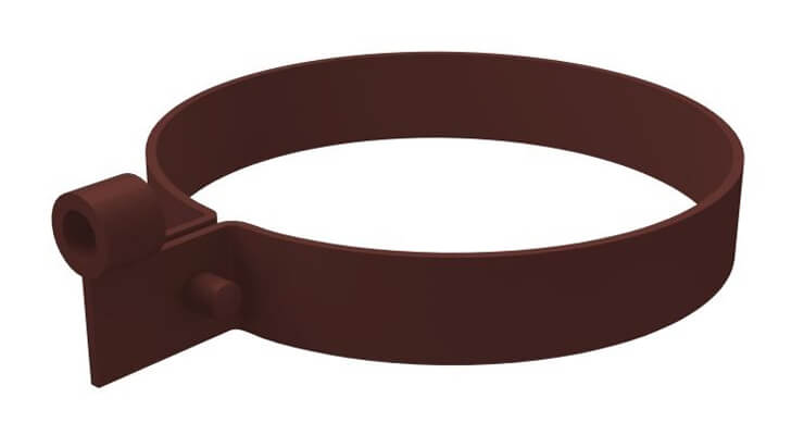 Хомут трубы Lite ПВХ Grand Line шоколадный (RAL 8017)