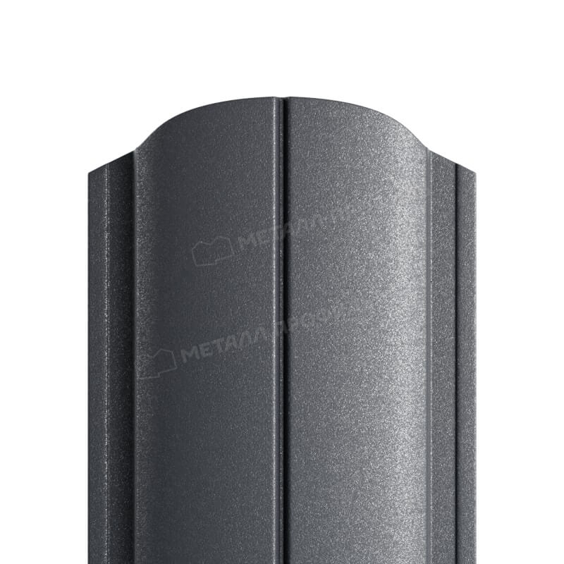 Штакетник металлический МП ELLIPSE-O 19х126 (VALORI-20-Grey\Color-0.5).