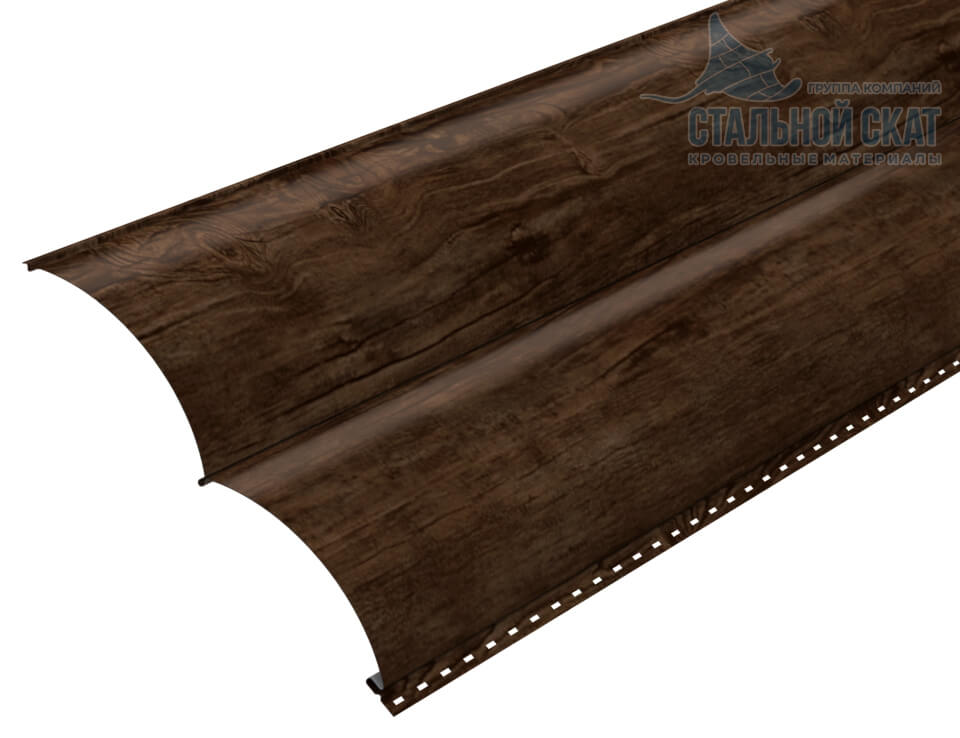 Сайдинг Woodstock-28х330 (ECOSTEEL_MA-01-МореныйДуб-0.5)