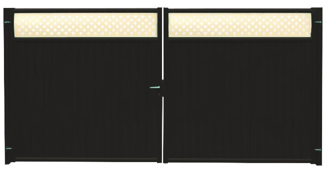 Ворота Estet Plus 2,0х3,6 RAL RR32/1014