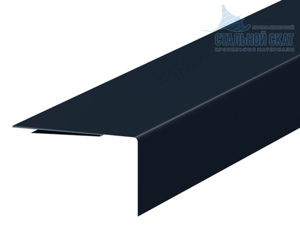 Планка аквилона малая 35х20х3000 (VALORI-20-DarkGrey-0.5)