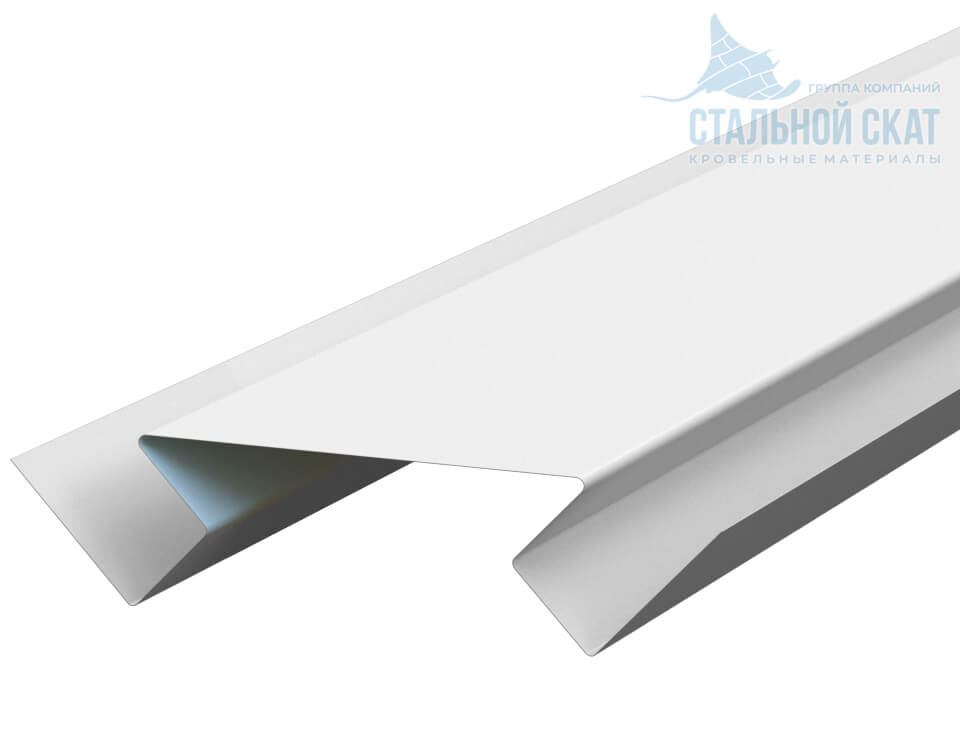 Планка угла внутреннего сложного 75х3000 (ПЭ-01-9010-0.45)