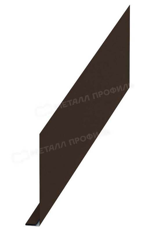 Планка карнизного свеса 250х50х3000 NormanMP (ПЭ-01-8017-0.5)